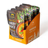 Packaging of Siam Thai Red Curry Sauce with an orange display stand on a white background